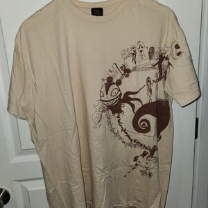 Vintage Nightmare Before Christmas  Cream Graphic T-Shirt